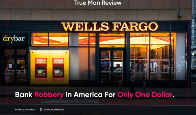 Bank robbery in america for only one dollar.